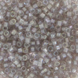 Miyuki Delica 11/0 DB1771 - Light tea Rose AB Lined Spkl Pewter x8g