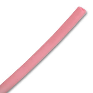 Cordon en plastique creux 4 mm Vintage Rose x 2 m