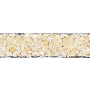 Lacet cuir reconstitué effet sable 5 mm Beige x30cm