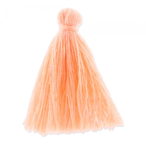 Pompon imitation coton 27-30 mm - Saumon x1