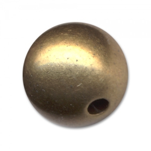 Perles Rondes en résine CCB 10 mm Bronze x 10