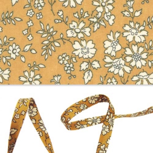 Biais en tissu Liberty - Capel - Mustard x1m