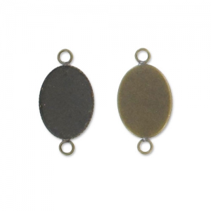 Serti Eco intercalaire pour cabochon fond plat 18x13 mm bronze