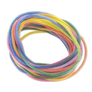 Queue de rat polyester 2 mm couleurs claires x5m