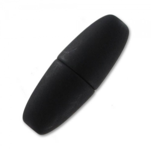Fermoir aimanté 32 mm pour cordon 4 mm Noir mat x1
