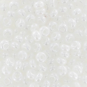 Preciosa Perles rocailles 9/0 2.5 mm - Blanc Nacré x20g