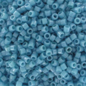 Miyuki Delica 11/0 DB0218 - Opaque Med Turquoise Blue Luster x8g