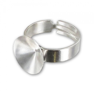 Bague pour cabochon PureCrystal 1122 14 mm - Rhodié x1