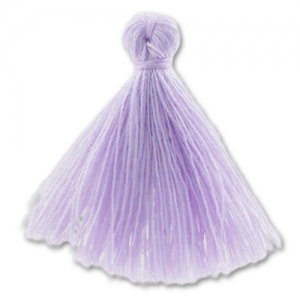 Pompon imitation coton 27-30 mm Lilas x1