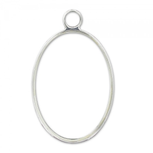 Serti pendentif pour cabochon 4127 30x22 mm en Argent 925 x1