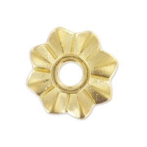 Fleur à riveter 10 mm doré