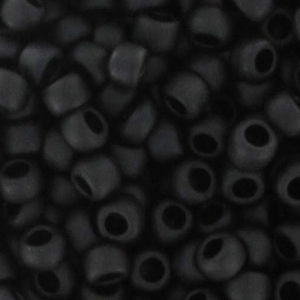 Rocaille Toho 15/0 TO15R49F - Opaque Jet Mat x8g