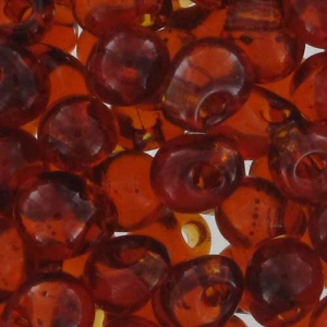 Mini-gouttes Miyuki 3.4 mm DP134 - Transparent Dark Topaz x8g