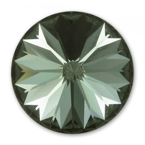 Cabochon PureCrystal 1122 Rivoli 12 mm Black Diamond x1