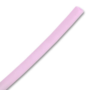 Cordon en plastique creux 4 mm Light Rose x 2 m