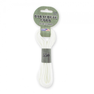 Cordon Paracorde -corde de parachute- 550 White x4.8m