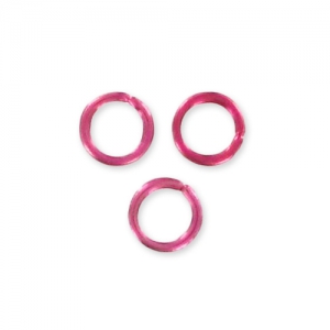 Anneaux ouverts Aluminium  5x0.8 mm Rubis x100