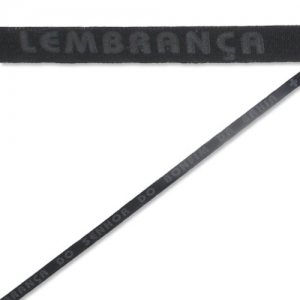 Ruban porte bonheur 10 mm Noir x 36cm