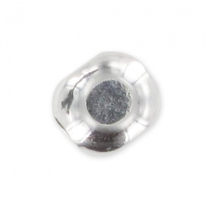 Perles Rondes 4 faces 5x4 mm en Argent 925 x5