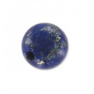 Rondes semi-percées  6 mm Lapis Lazuli x2