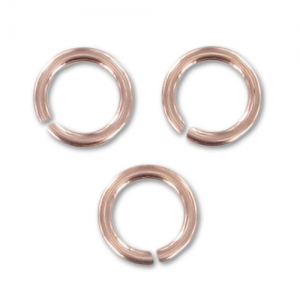 Anneaux ouverts 5x0.76 mm en Rose Gold filled (or laminé)  x10