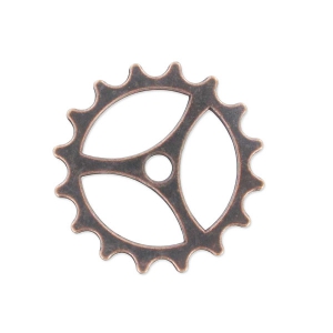 Intercalaire rouage 23 mm cuivré vieilli