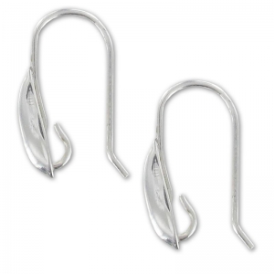 Crochets d'oreilles - Fabrication européenne - 19 mm en Argent 925 x2