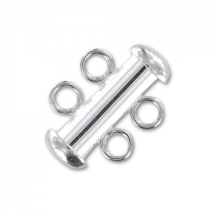 Fermoir 2 rangs 16 mm en Argent 925 x1