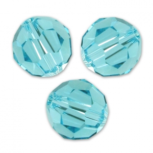 Perles rondes  PureCrystal 5000 4 mm Light Turquoise x20