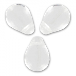 Gouttes plates 13x10 mm Crystal x10