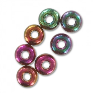 Preciosa Perles rocailles 6/0 4 mm - Purple Gold Iris x20g