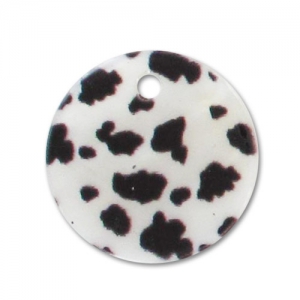 Sequin Nacre imprimé 20 mm Dalmatien x1