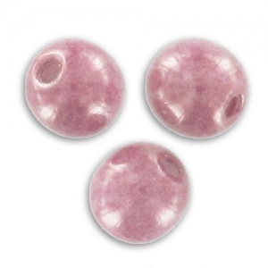 Perles en verre tchèque rondes  4 mm Opaque Light Rose Ceramic Look x50