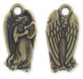 Breloque ange 22 mm bronze x1