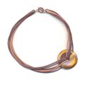Cordon cuir 3 mm Bronze Métallisé x 1 m