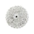 Demi-boule plasticine strass Coréen 18 mm Crystal x1