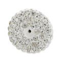 Demi-boule plasticine strass Coréen 20 mm Crystal  x1