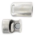 Fermoir aimanté pour cuir Regaliz Placage Argent fin vieilli x1