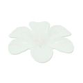 Fleur 33 mm Vert d'eau clair Frosted
