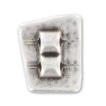 Poussoir irregulier pour cordon 2 mm Placage Argent fin vieilli x1