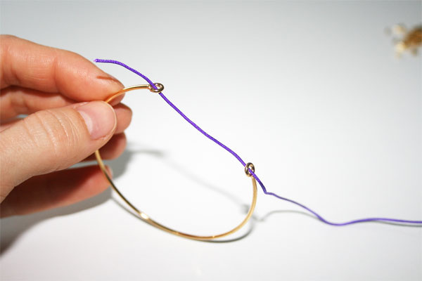 Bracelet jonc 2 anneaux : Etape 1 Bracelet jonc 2 anneaux : Etape 1