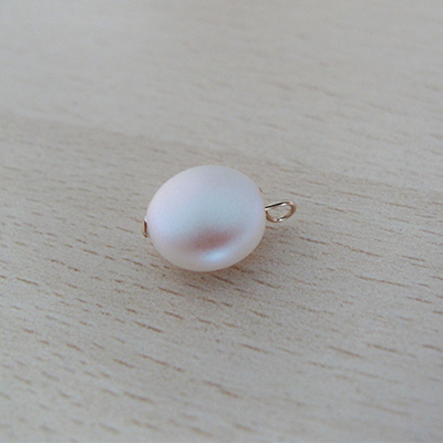 Créoles tressées Gold Filled (or laminé) et fil de jade : Etape 3