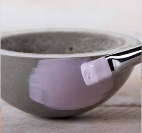 Réaliser un bol DIY en béton créatif et peinture acrylique : Etape 5