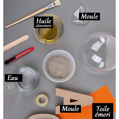 Réaliser un bol DIY en béton créatif et peinture acrylique : Etape 1