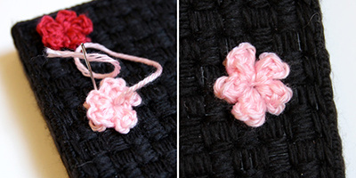 Pochette canevas coton Natura XL : Etape 6