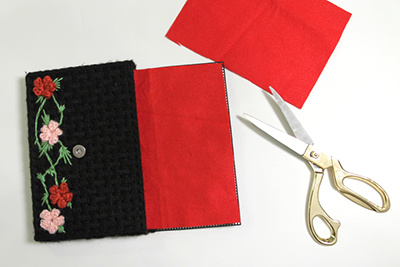 Pochette canevas coton Natura XL : Etape 9