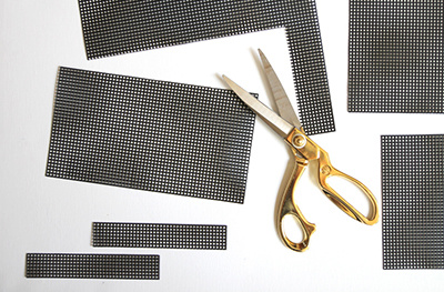 Pochette canevas coton Natura XL : Etape 1