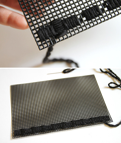 Pochette canevas coton Natura XL : Etape 3