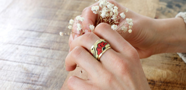 Tutoriel facile bague large Wax africain fleurs de mariage Tutoriel facile bague large Wax africain fleurs de mariage