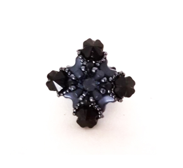 Bague en perles Minos, Arcos, Superduo et rocailles